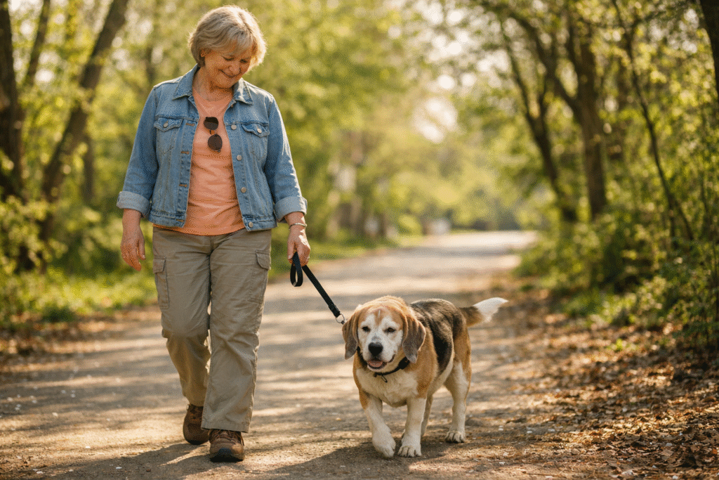 senior dog exercises