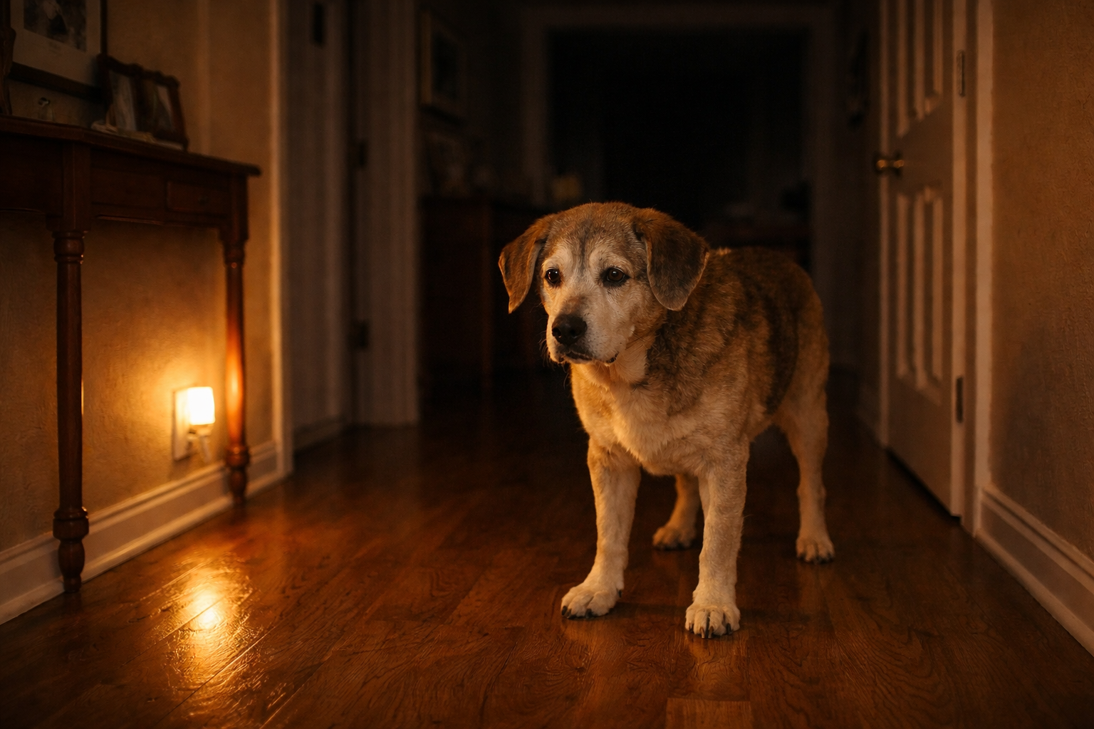 Why Senior Dogs Pace at Night (And How to Help Them Settle)